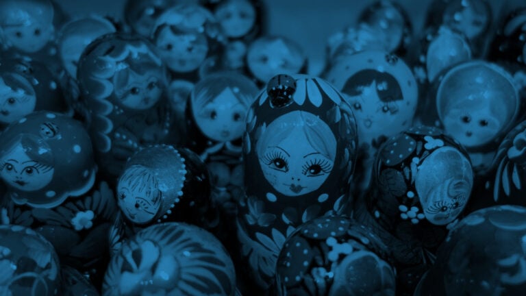 Russian dolls close up, photo by Simon Hurry via Unsplash