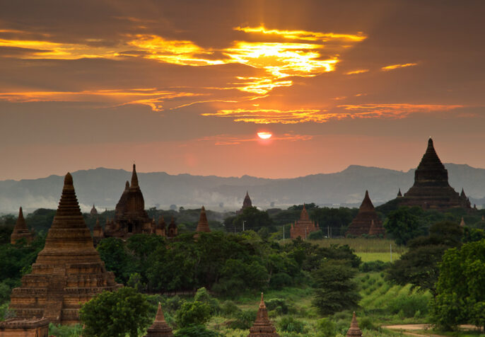 Sunset over Bagan, Myanmar. (Photo: Martin Sojka)