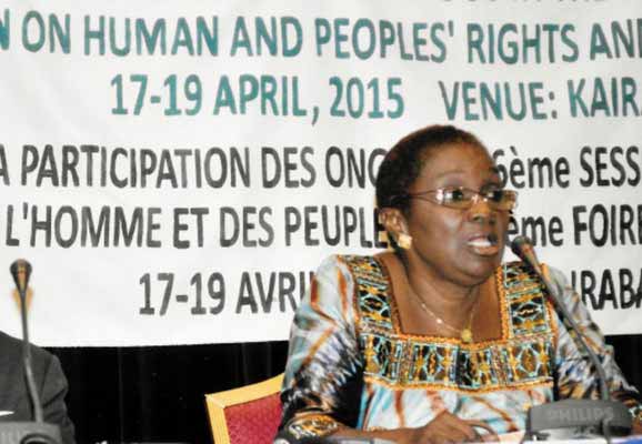 ACHPR Commissioner Reine Alapini Gansou (photo credit: ICNL)