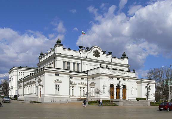 Bulgaria's National Assembly building (photo credit: Wikimedia Commons)