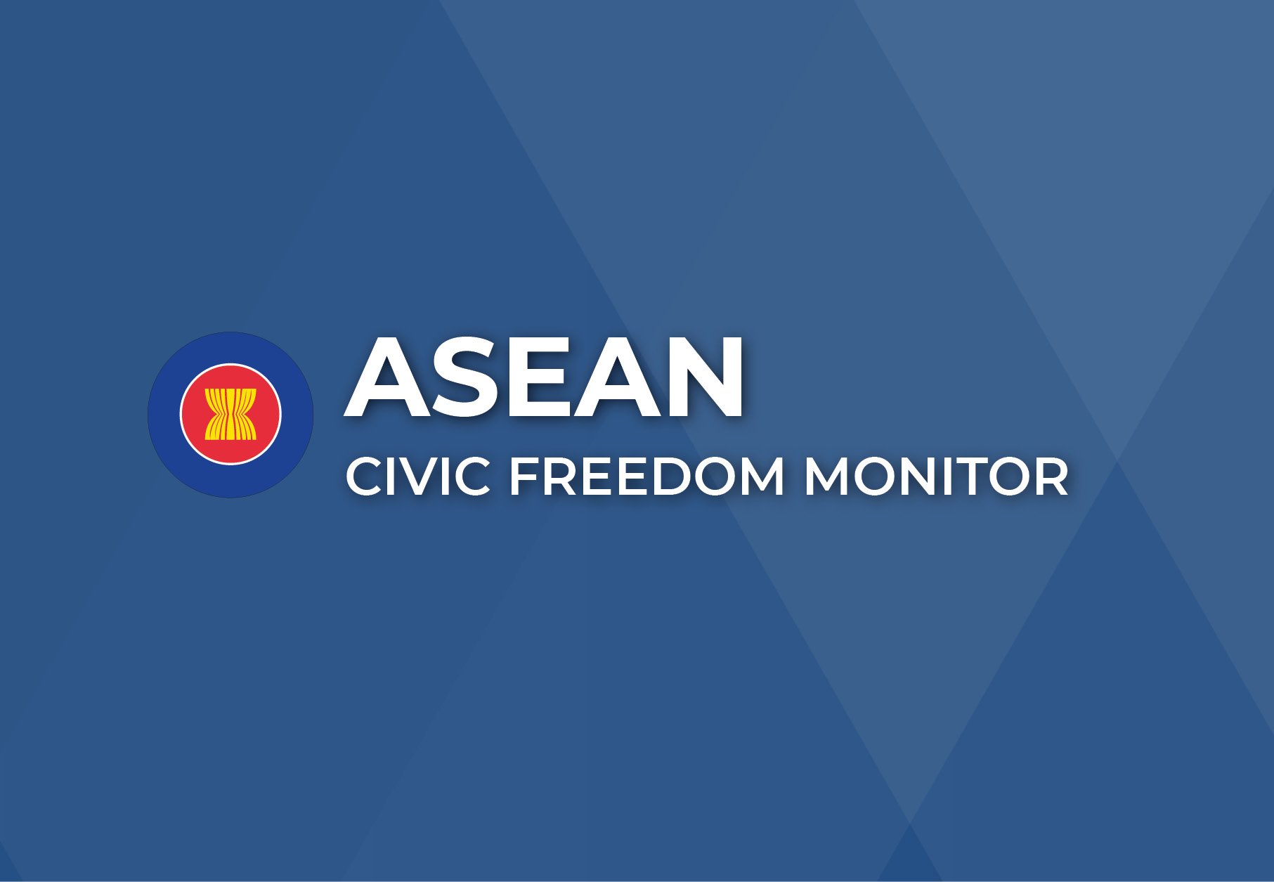 Association of Southeast Asian Nations Civic Freedom Monitor banner with the ASEAN flag
