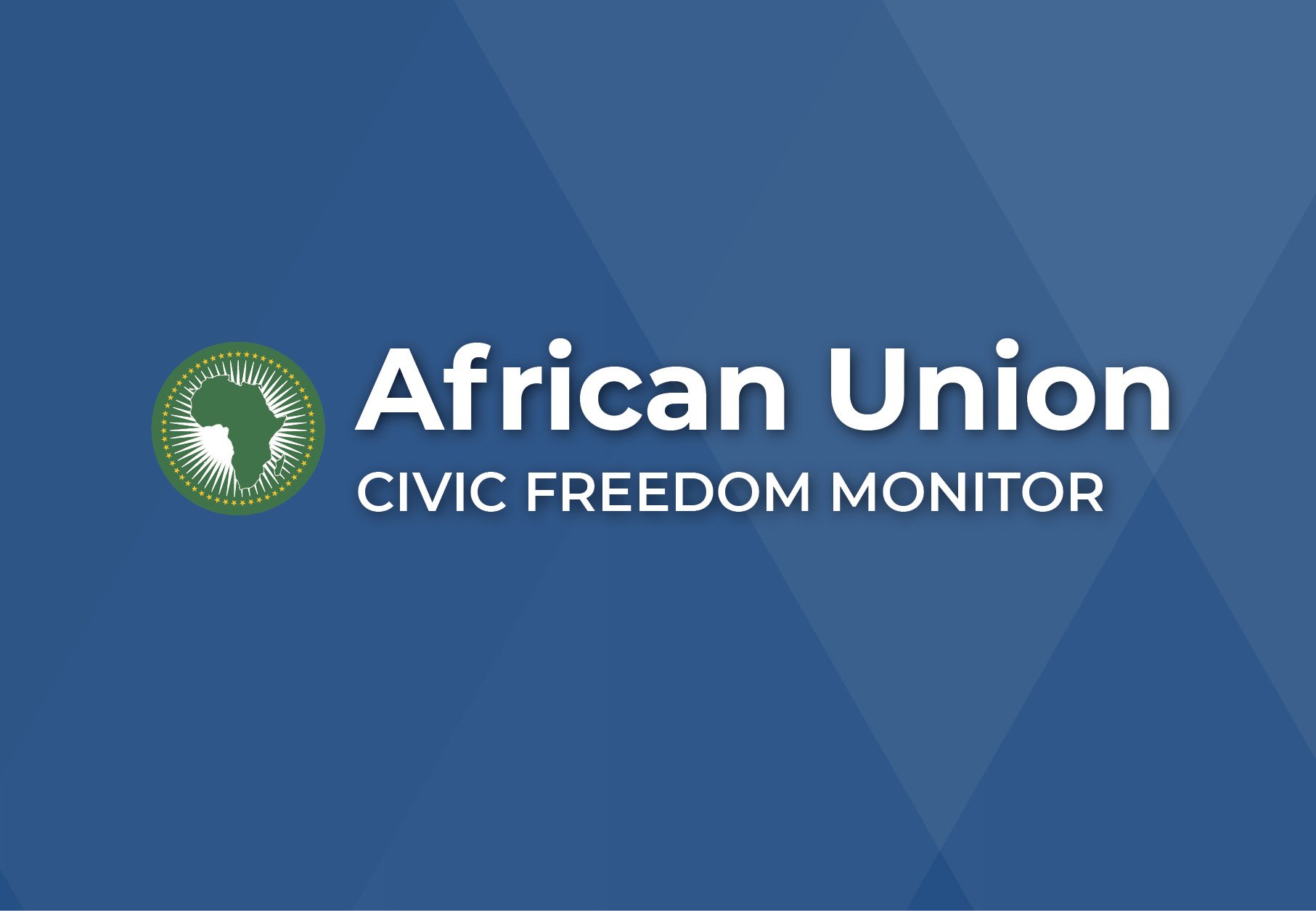 African Union Civic Freedom Monitor banner with African Union flag
