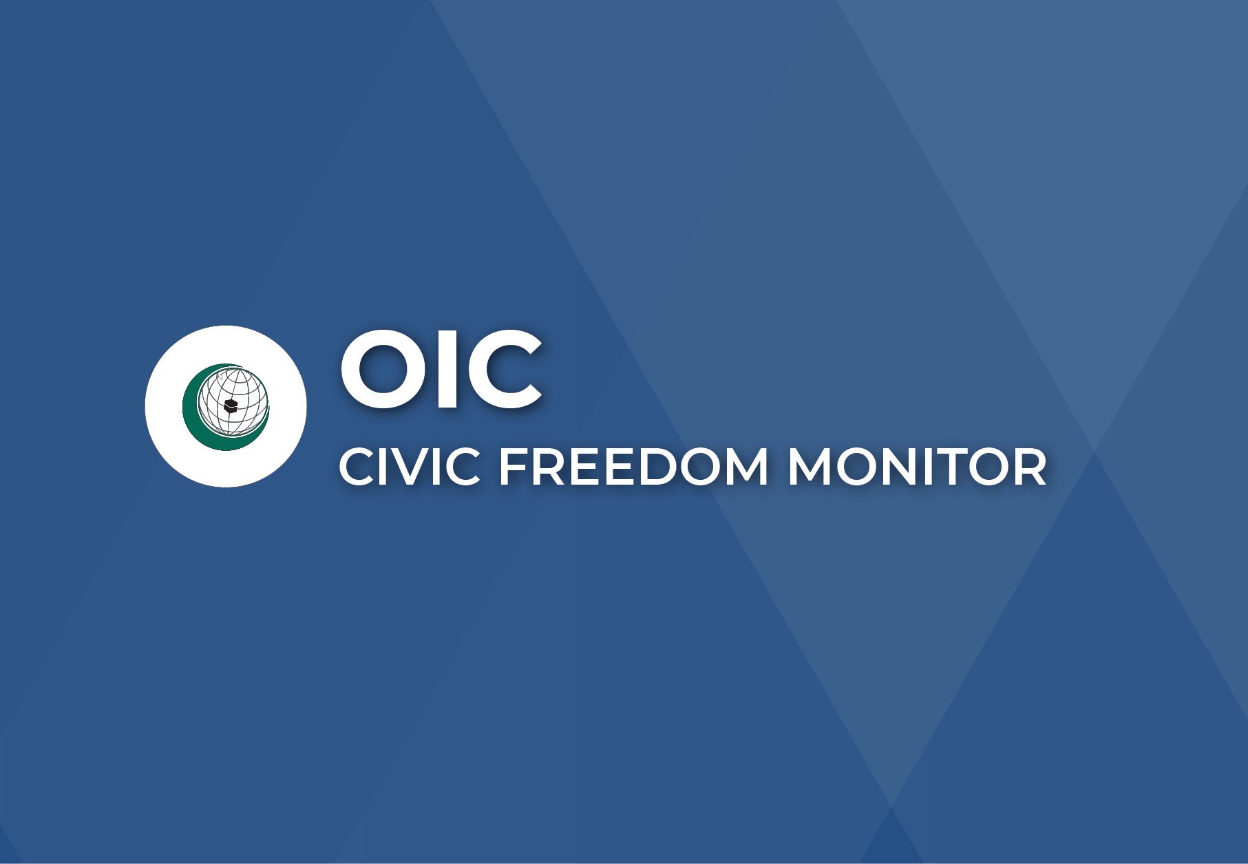 Organization of Islamic Cooperation Civic Freedom Monitor banner with Organization of Islamic Cooperation flag