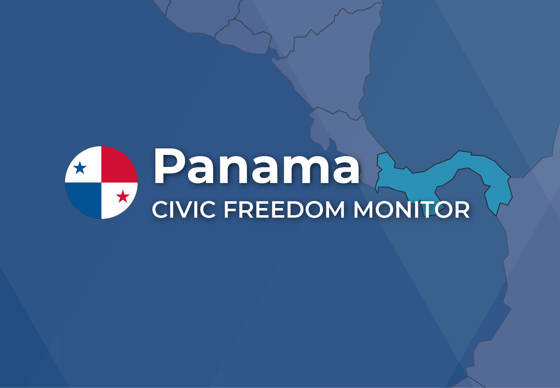 Panama Civic Freedom Monitor banner with Panama flag and highlighted map