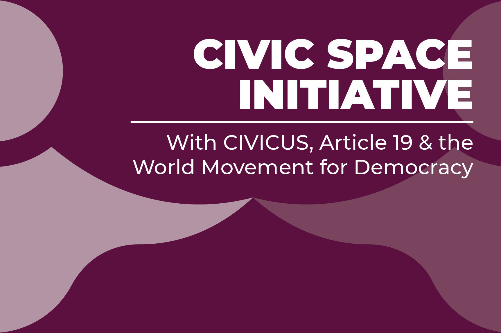 civic space initiative cover image