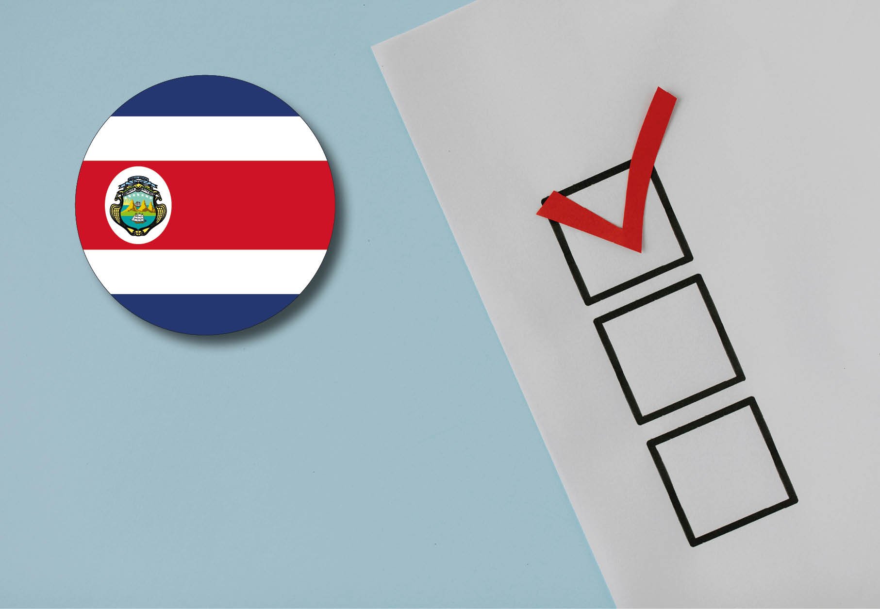 Image of checkboxes with the Costa Rica flag
