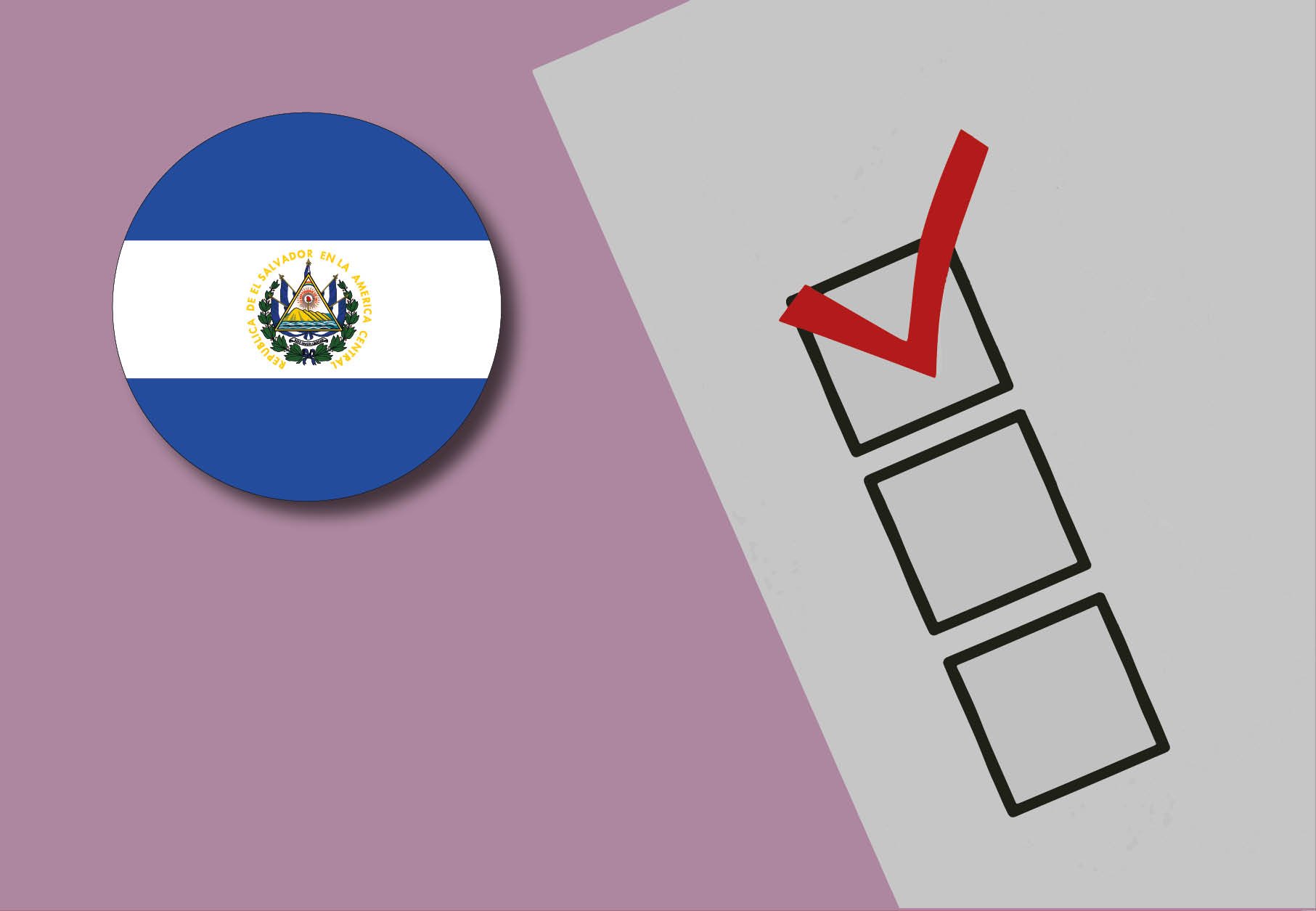 Image of checkboxes with the flag of El Salvador