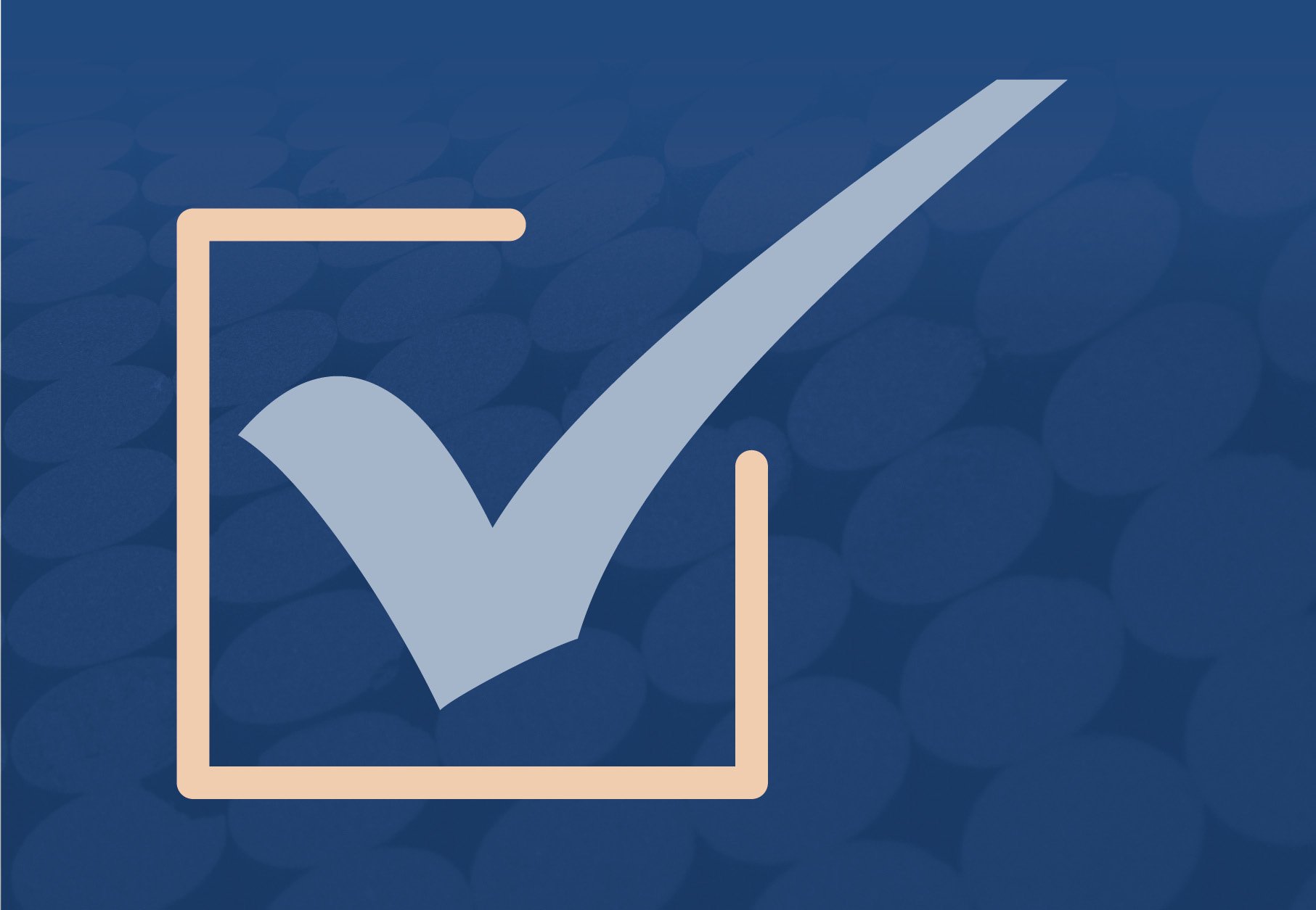 Image of a checklist on a blue background