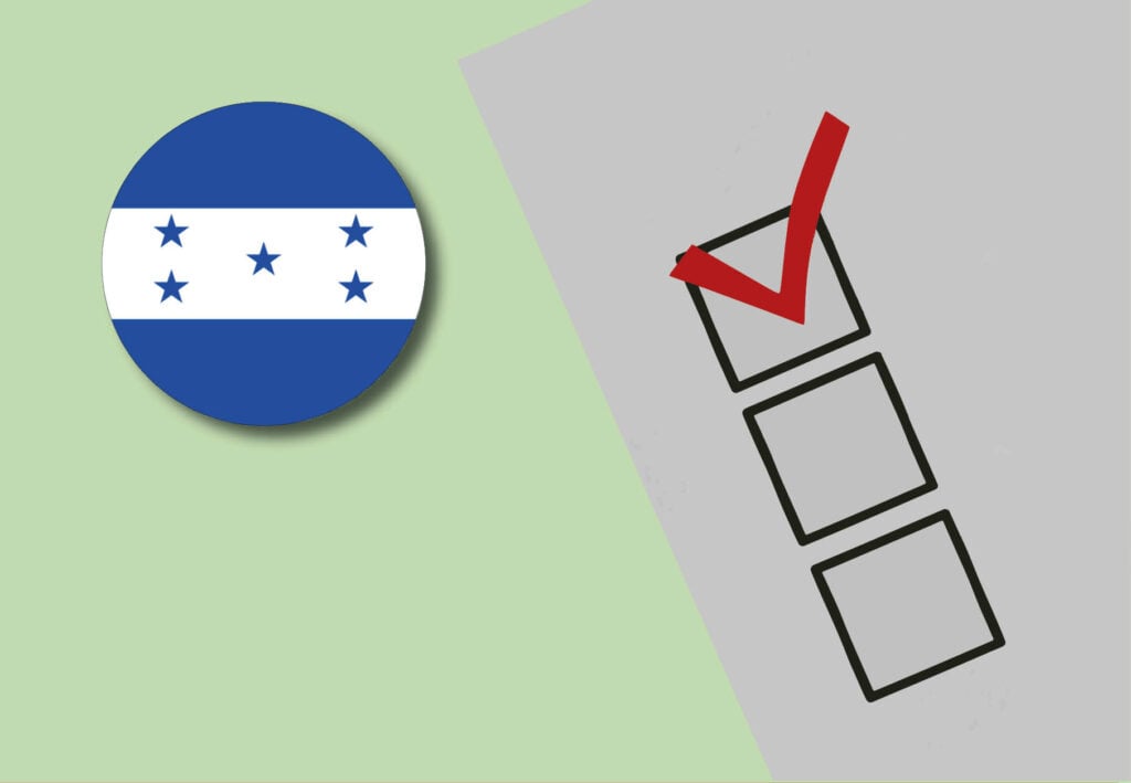 Image of checkboxes with the flag of Honduras