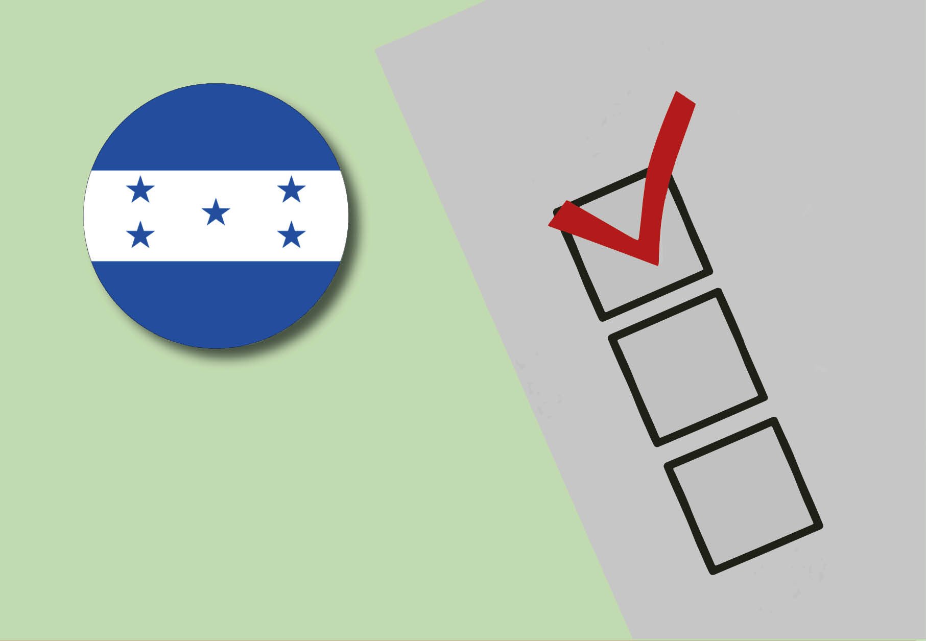 Image of checkboxes with the flag of Honduras