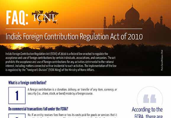 India FAQ 1 - FCRA final