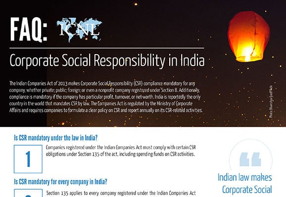 India FAQ 3 - Corporate Social Responsibility final