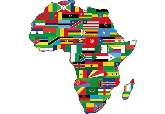 A map of Africa with each country's flag (Photo Credit: Pixabay)