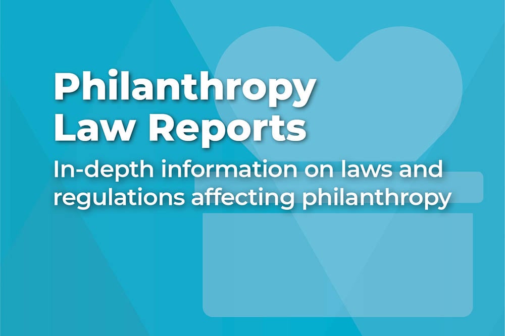 ICNL's Philanthropy Law Reports - landing page button