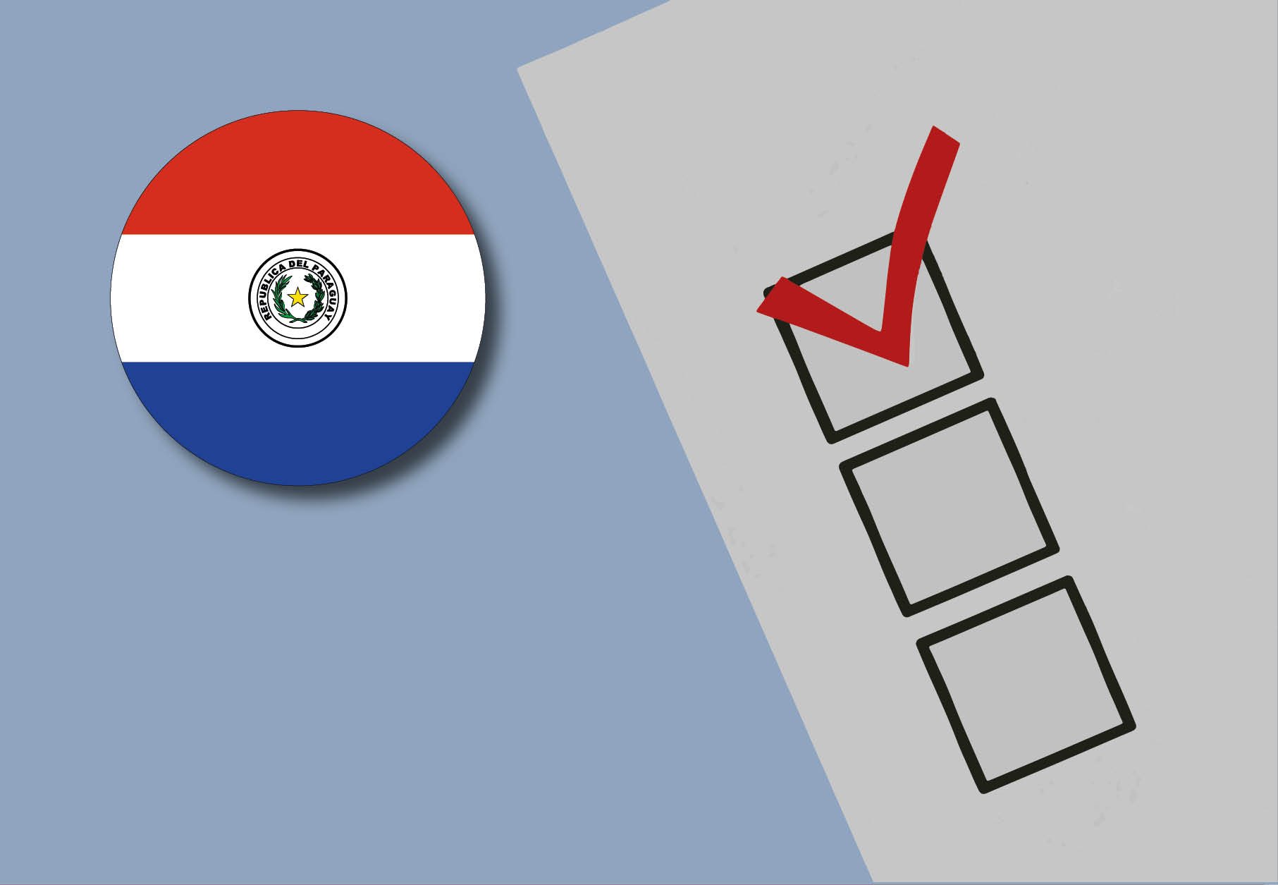 Image of checkboxes with the flag of Paraguay