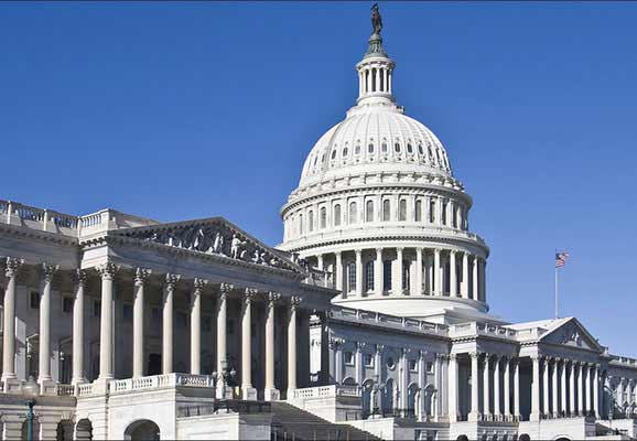 House of Representatives Building and the East Portico of the U.S. Capitol in Washington, DC (photo credit: Ron Cogswell/Flickr)