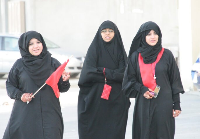 civic space in the persian gulf; Bahraini women during 2011 protests (Photo: Sara Hassan/Al Jazeera English)