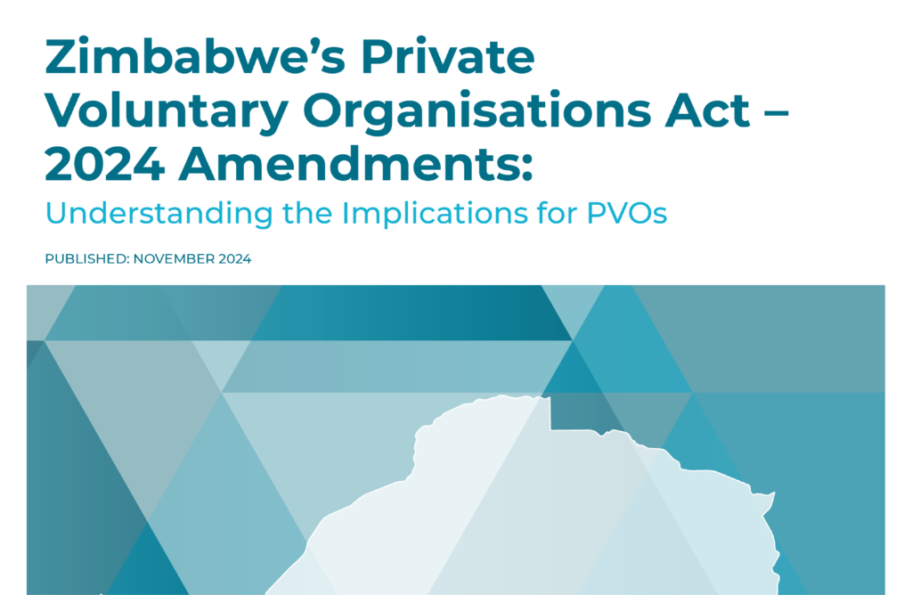 Zimbabwe PVO Act practical guide cover