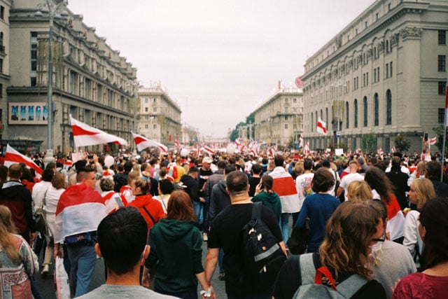 Protest in Belarus (credit: unsplash.com)