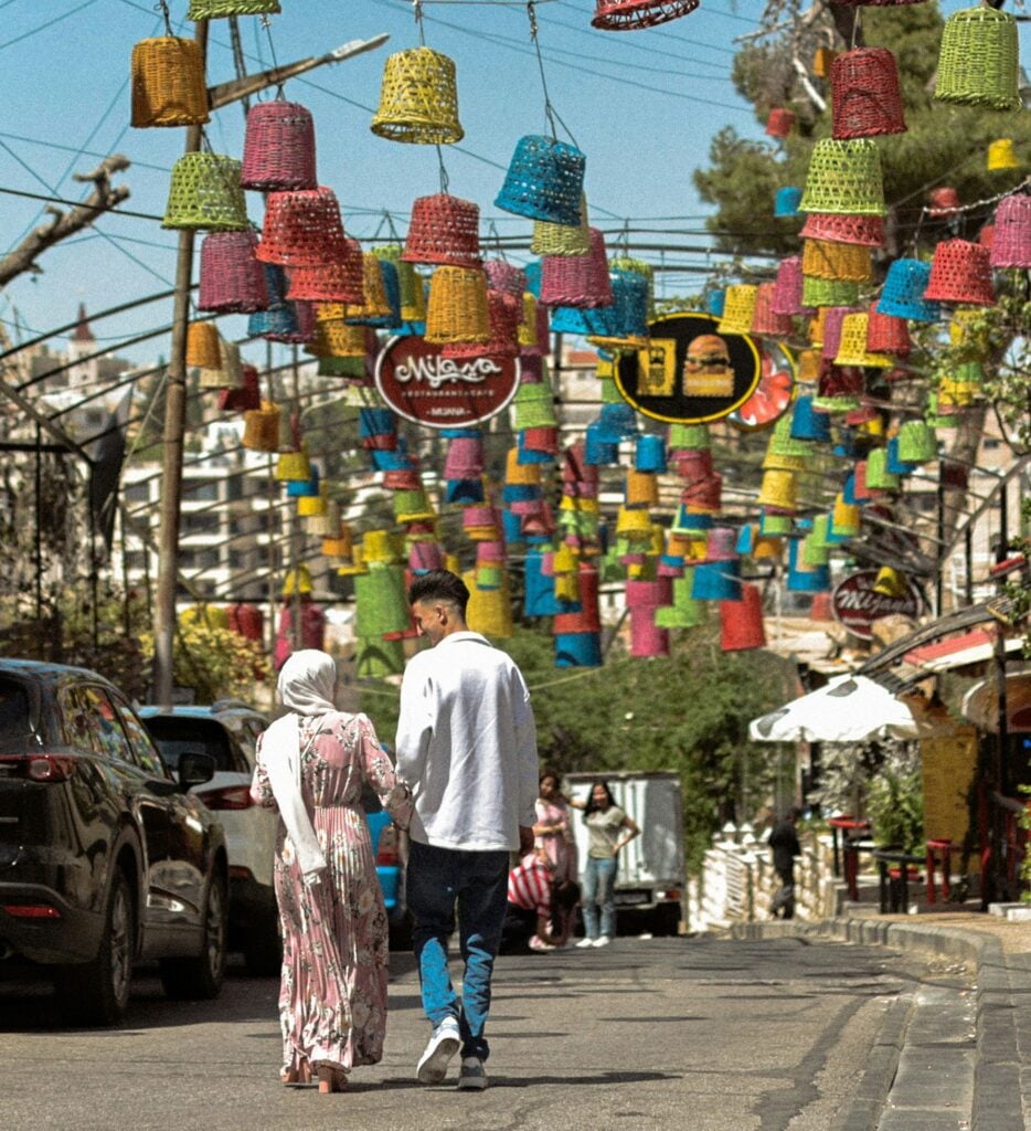 Colorful street in Amman, Jordan, photo by Carla Younes via Unsplash
