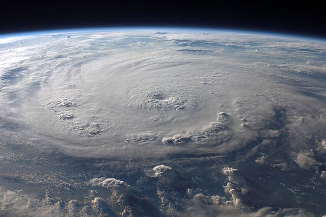 hurricane from space (photo credit: pixabay.com)