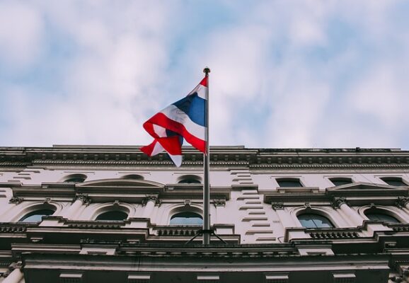 Thailand flag on building (photo credit: pixabay.com)