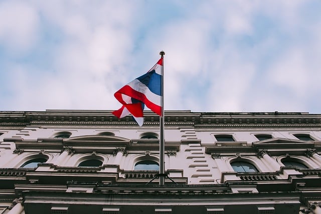 Thailand flag on building (photo credit: pixabay.com)