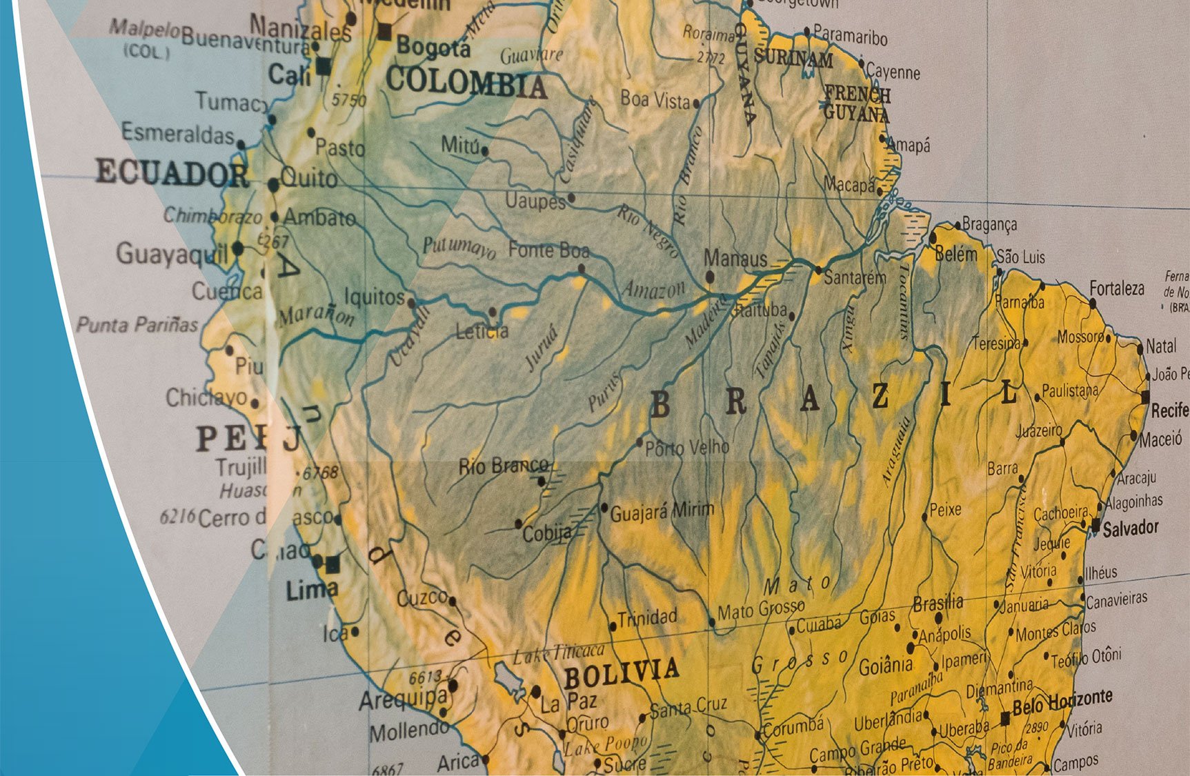 Map of South America