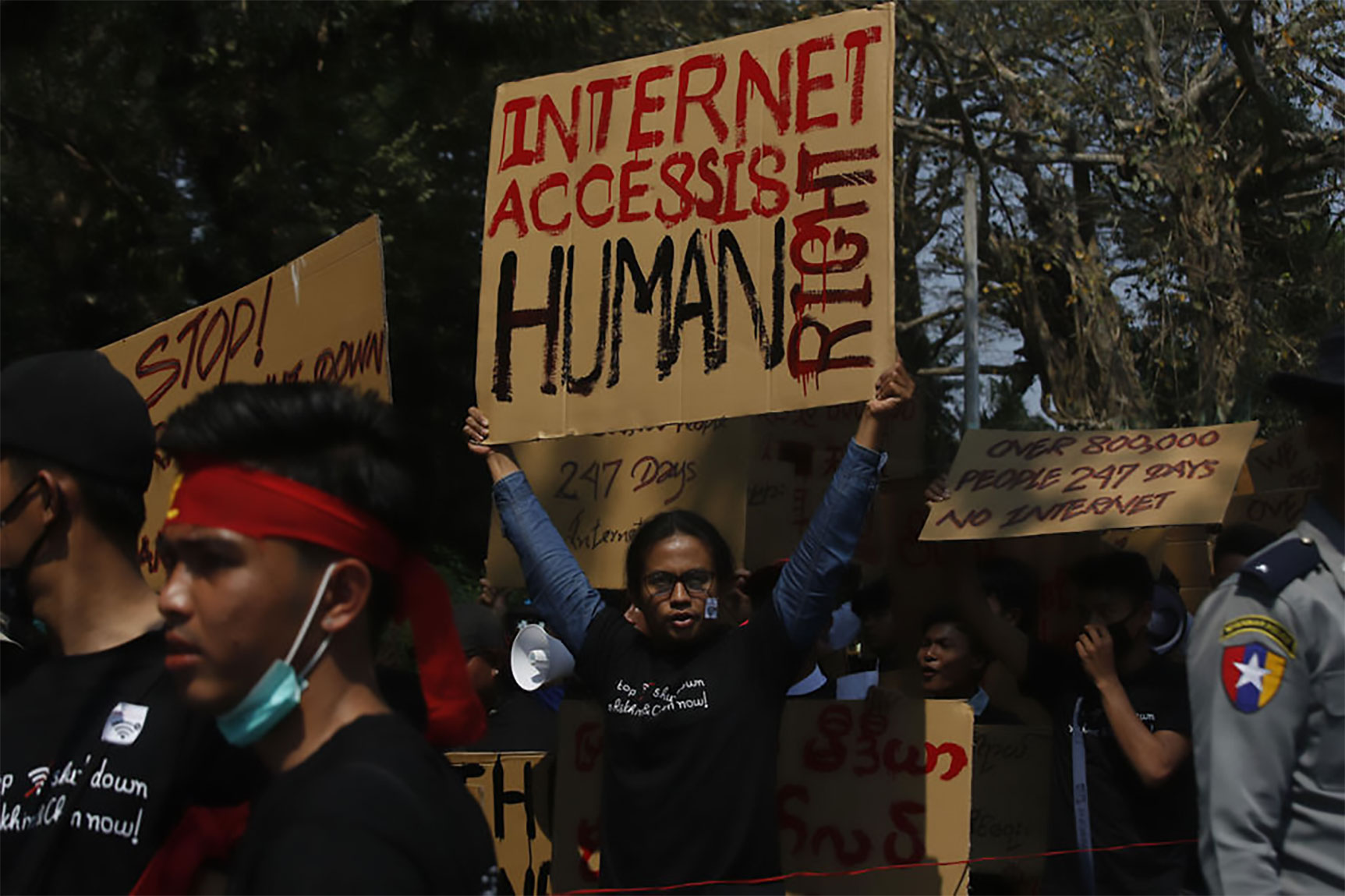 Internet freedom protest photo credit APHR