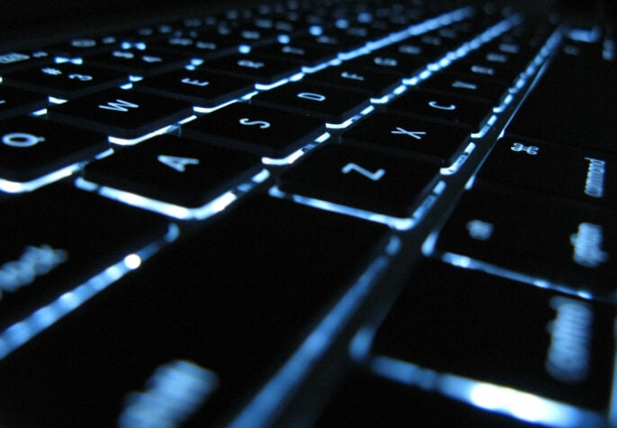Macbook Pro keyboard, photo credit: eGuidry, taken from https://www.icnl.org/wp-content/uploads/keyboard-686x476.jpg