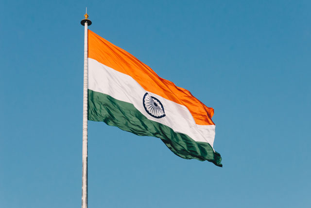 India flag (credit: unsplash.com)