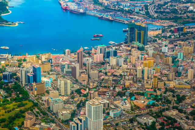 Dar es Salaam, Tanzania city sky view (photo credit: unsplash.com)