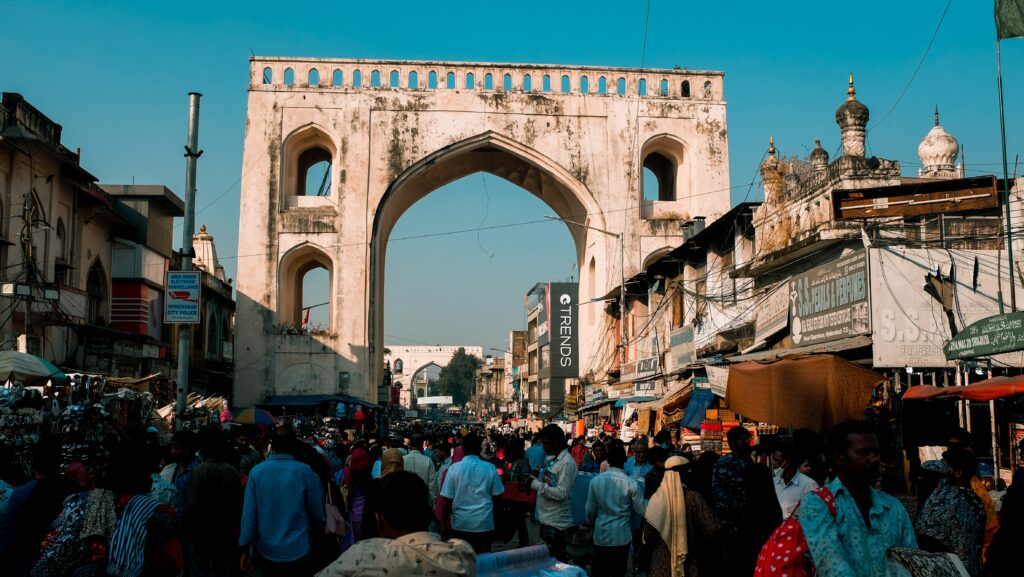 India’s Nonprofit Sector; Crowded street in old Nizam City (Photo: Tejj/ Unsplash)